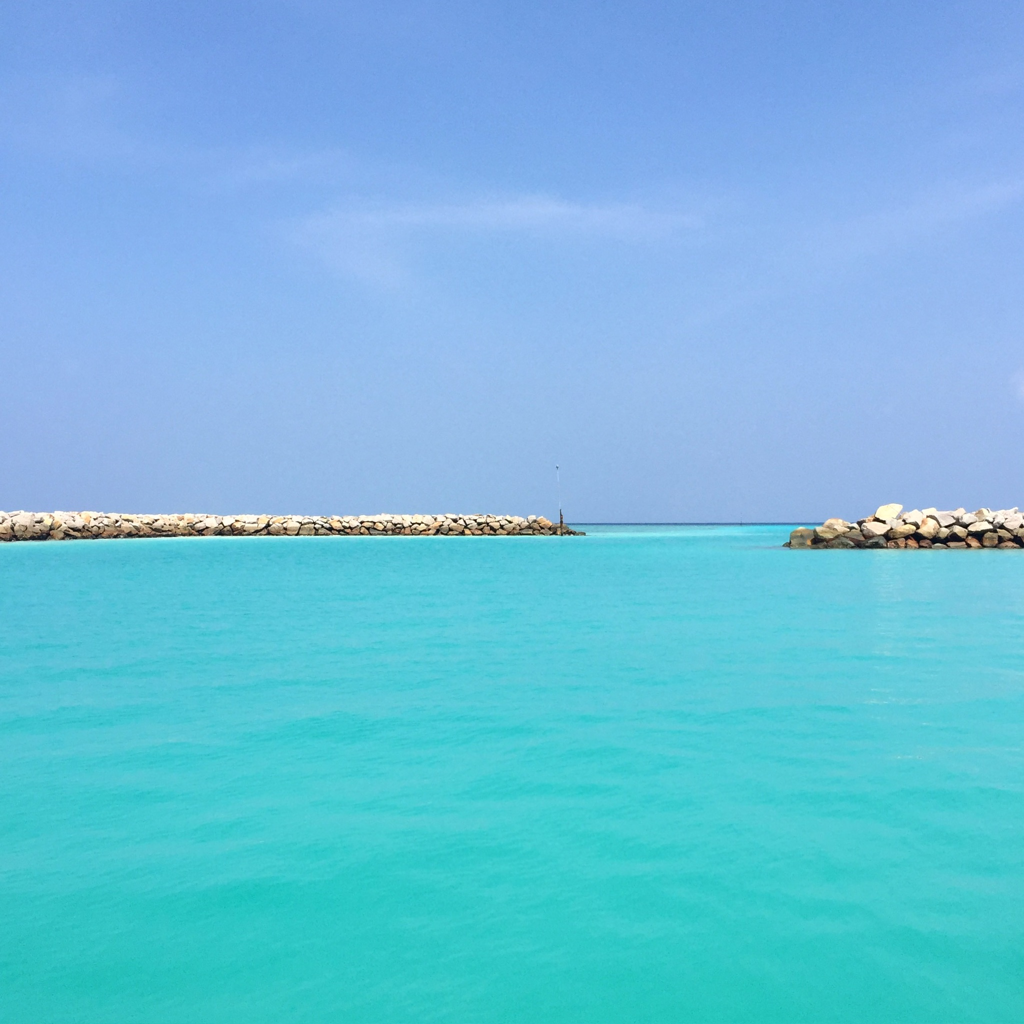Crystal clear turquoise water